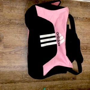 Adidas duffel bag pink